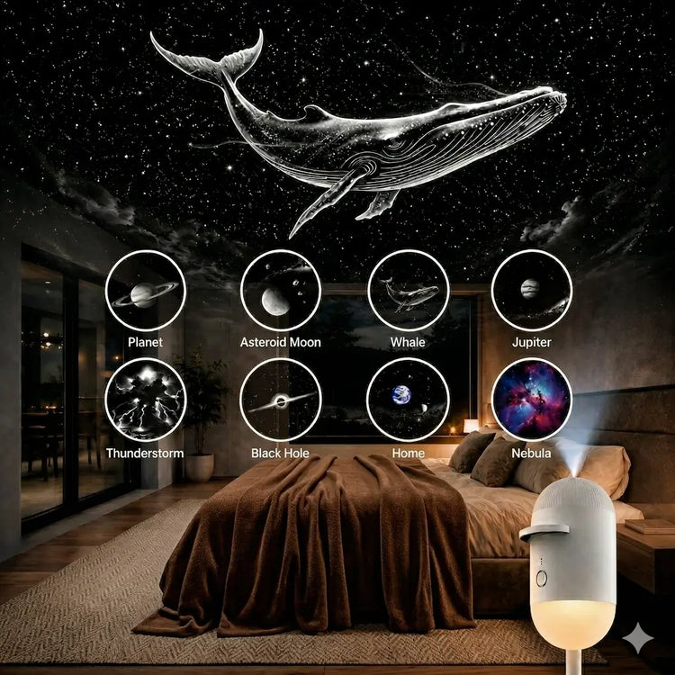 Galaxy Projector Light, Mini Projector LED Lights for Bedroom, Starry Night Projector with Night Light for Playroom Home Theater, Starlight Projector, Gift