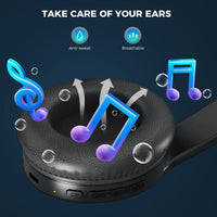 VANOTOM Folding Wireless Headphones Gaming Headset, 1 Piece Foldable over Ear Wireless Bluetooth-Compatible Headphones, Long Battery Life Audio Hifi Bass Earphone Earbuds, Wireless Headphone for Sports Music Work Use, Mother'S Day Gift