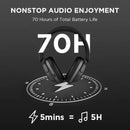 Comfortable wireless noise cancelling headphones for travel