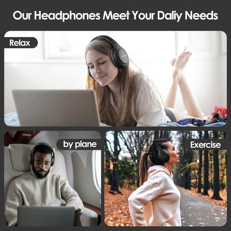 Siindoo lightweight foldable headphones for daily use
