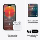 Apple AirPods 4 wireless headphones on table