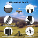 Selfie Stick, 70 Inch Retractable Phone Tripod with Wireless Remote Control & Light, Portable Selfie Stick Tripod for Cell Phone and Smartphones