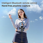 Portable Selfie Stick, All-In-1 Smartphone Tripod Stand with Wireless Remote, Extendable Tripod Stand, 360 Degrees Adjustable Phone Tripod