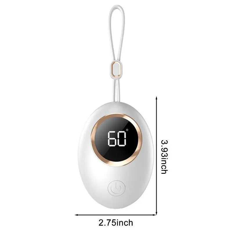 Hand Warmers Rechargeable 3 Modes Instant Heat USB Power Bank Portable Electric Heater with LED Digital Screen Fast Warm