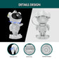 Astronaut Galaxy Projector Star Projector Bluetooth Speaker White Noise Star Moon Galaxy Lights for Bedroom with Timer Remote Nebula Night Light 360° Adjustable Starry Space Ceiling Lamp