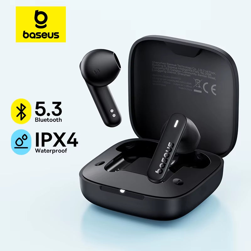 Bowie E16 Wireless Earphone Bluetooth 5.3 Earphones 30H Long Battery Life IPX4 Waterproof True Wireless Headphone Earbuds