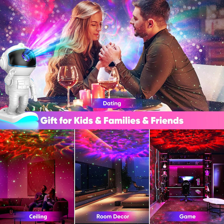 galaxy star projector night light gift for kids adults bedroom room decor gaming