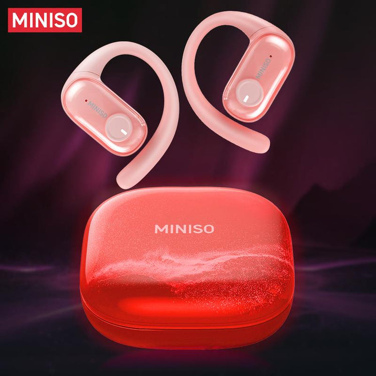 MINISO MS185 OWS Open Ear Wireless Bluetooth Earbuds Quicksand Luminous Headphones HIFI Sound Quality Sports Headphones IPX5 Waterproof with Microphone