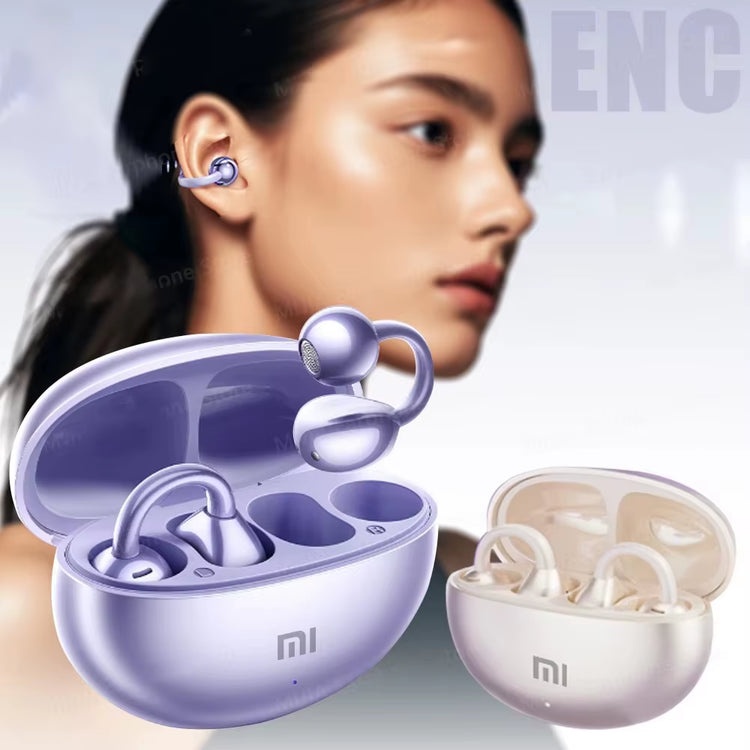 XIAOMI Mijia Wireless Earphone Open Ear M91 Ear Clip ENC Headset Bluetooth 5.4 HD Call Touch Control Headphone for Android Ios