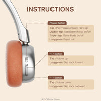 Classic-style Bluetooth headphones for travel