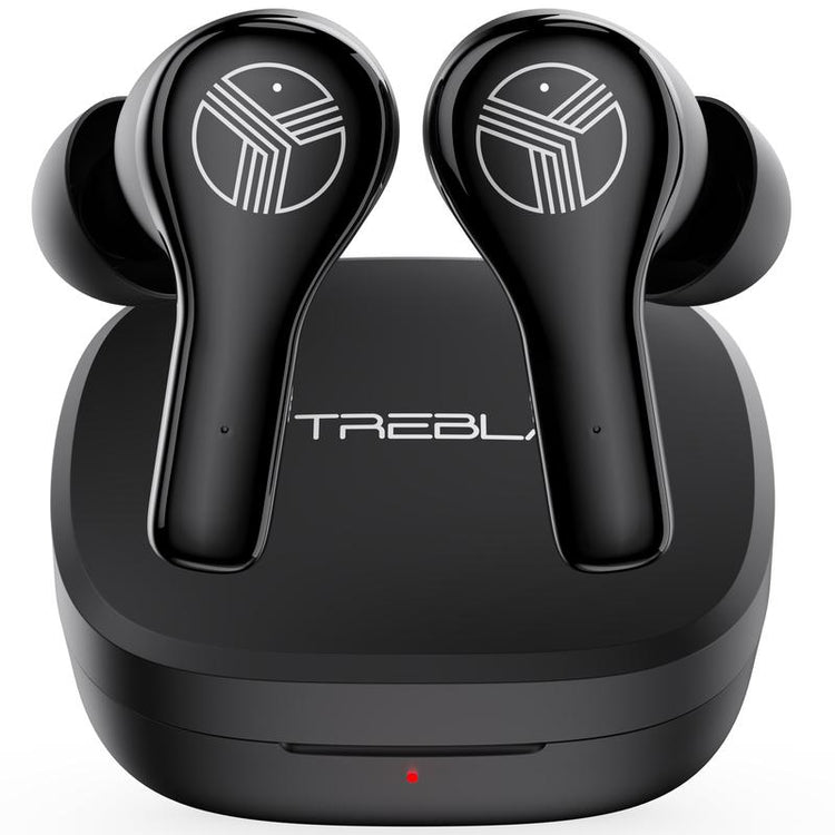 TREBLAB WX8 Wireless Earbuds with Charging Case - Audio Cable Headphone