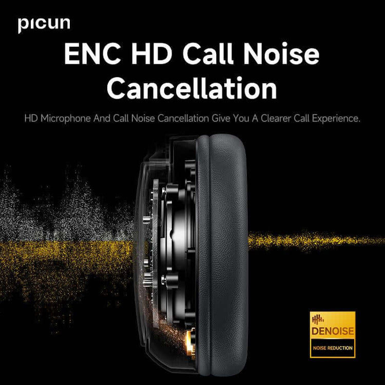 Picun B5 Bluetooth headphones connected to smartphone