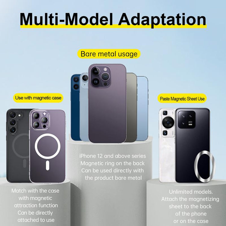 【Dealsforyoudays】Telesin Magnetic Selfie Stick Tripod with Bluetooth Remote Control, 27" Extendable Phone Stand Tripod for Magsafe for Iphone 15 14 13 12 Pro Max Series, All Android Phones with Magnetic Functionality