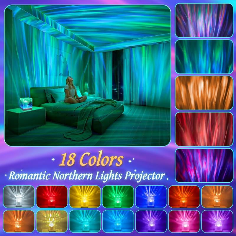 Northern Lights Projector Christmas Gifts for Teen Girls,18 Colors Galaxy Projector for Bedroom Galaxy Light Projector,Remote Ambient Lighting Mood Lighting Room Lights,Cool Stuff Room Decor Aesthetic