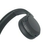 Lightweight Sony over-ear headphones with built-in mic for calls"