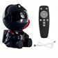 Astronaut Star Projector with remote control and USB cable, perfect for creating a galaxy light experience for kids.