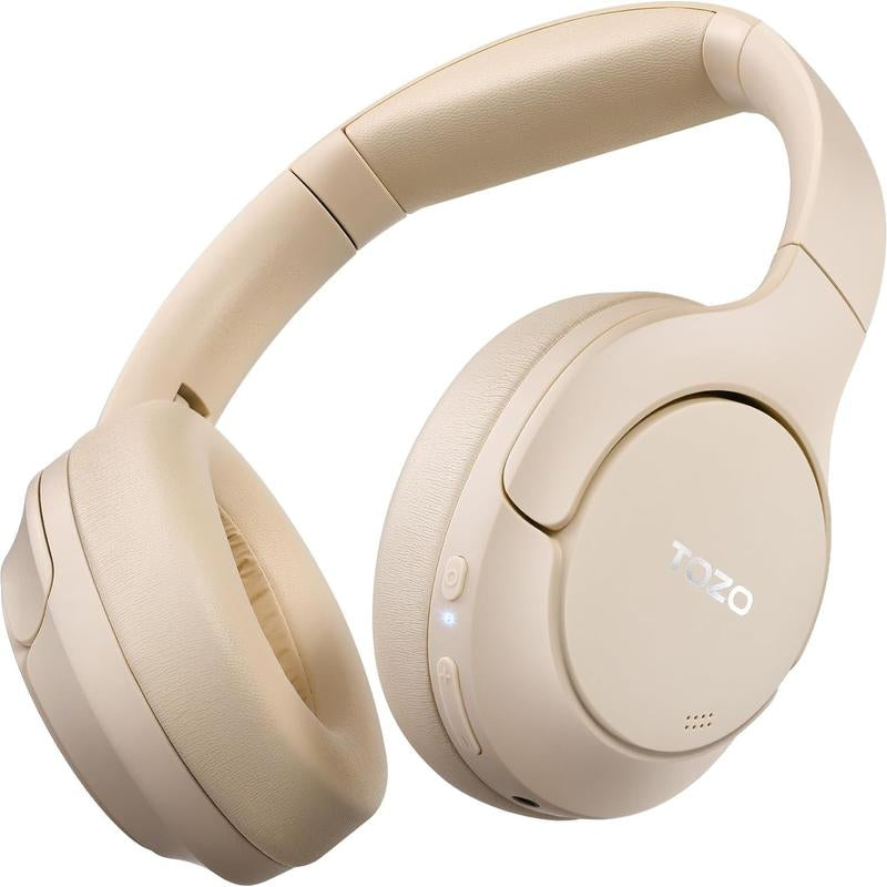 TOZO HT2 Hybrid Active Noise Cancelling Headphones, Wireless over Ear Bluetooth Headphones Electronic Audio Headset Earbud Noisecancellingheadphones Gym Traveling