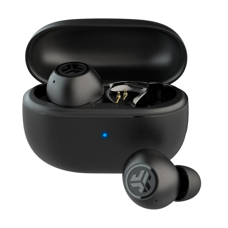JLab Go Pop ANC earbuds front view

