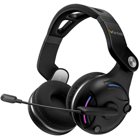 【Wantek】Wireless Headset with Microphone for PC, Bluetooth Headset with Noise Canceling Microphone & HI-FI Stereo Sound, USB Wireless Headset for Laptop, 48 Hrs Working Time Zihni Cheadphones Audio Electronic Headphones Gaming Earbuds