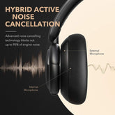 Soundcore Life Q30 by Anker, Hybrid Active Noise Cancelling Headphones with Multiple Modes, Hi-Res Sound, Custom EQ via App, 50H Playtime, Comfortable Fit, Bluetooth, Multipoint Connection