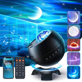 Star Projector Northern Lights Projector, 15 Colors Moon Light Star Projector Galaxy Light,15 Music& Galaxy Projector Aurora Light Projector,Remote Star Lights for Ceiling Projector