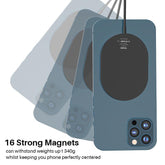 TOZO W10 Magnets Wireless Charger & USB C Charger Aviation Aluminum Computer Numerical Control Technology Fast Charging Compatible for Iphone Series Black Cellphone Smartphone Electronic Mobile Cellphone Smartphone Magnetic