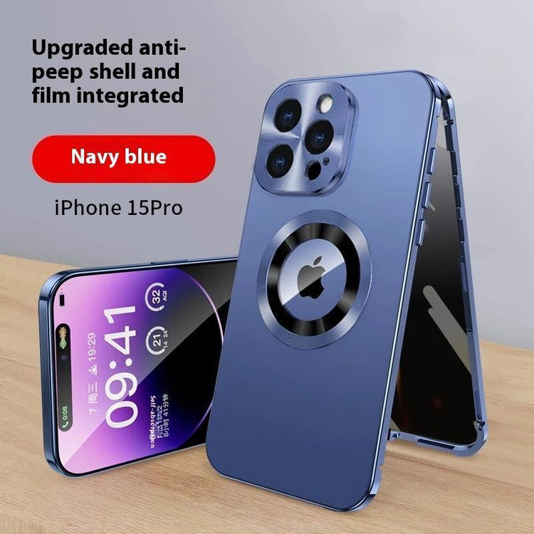 Ip16 Phone Case Privacy Protection Exposed Label All-Inclusive 15 14 13 12 Magnetic Magsafe Protector Screen Protector Screen Protector