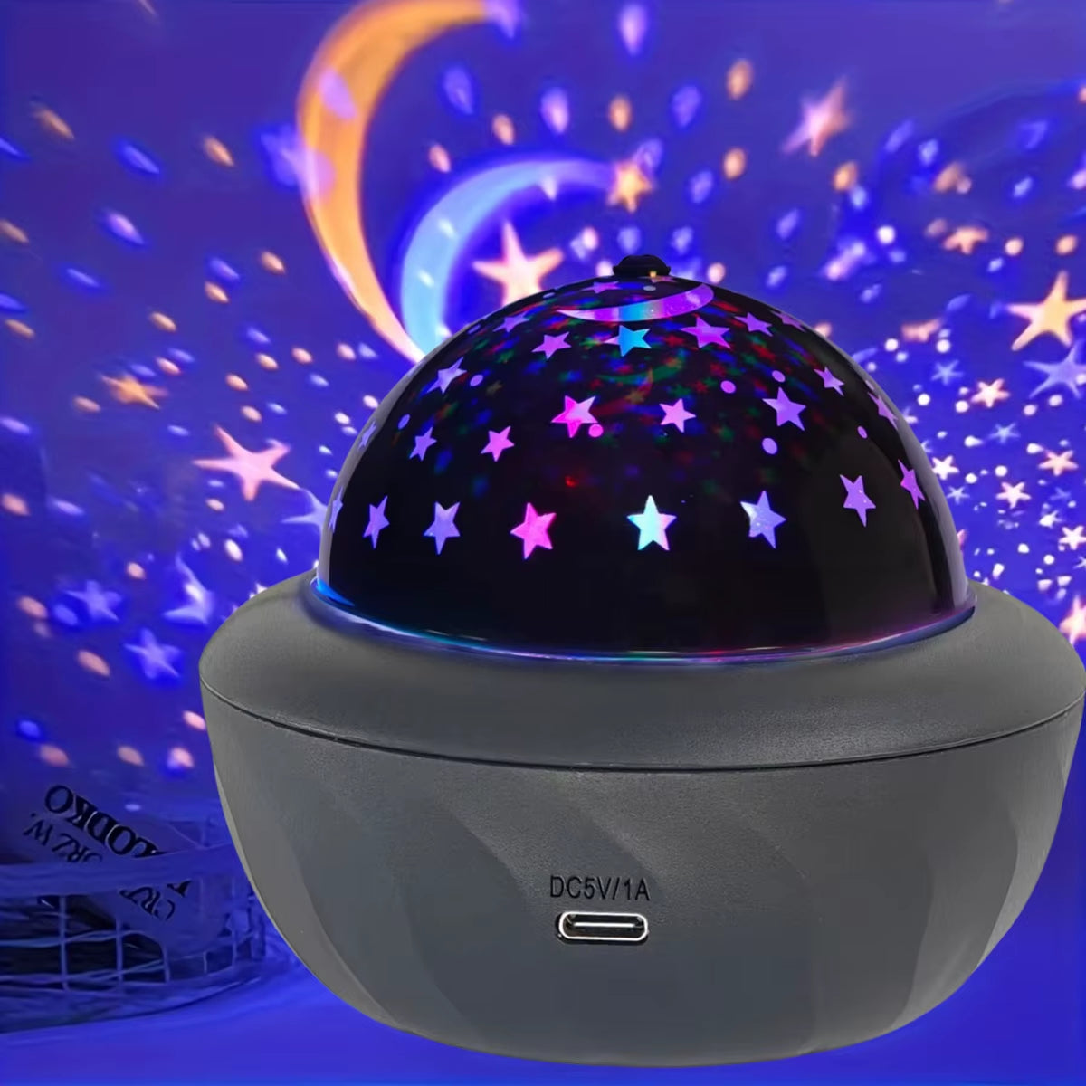 Galaxy Projector Night Light with starry sky projections and auto-rotating effects, perfect for creating a mesmerizing atmosphere.