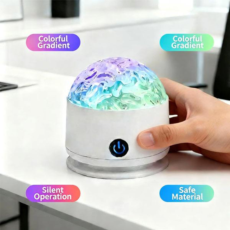 New Year Deal: Upgraded Multifunctional Sound-Activated Projector Lamps - 3-In-1 Aurora & Water Ripple Night Light with Voice Control, USB & Remote for Home, Party, Holiday Decorations & Gift