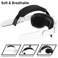 HUNDAI Design for Meta Quest 2/Quest 3/Quest 3S Elite Strap Adjustable Head Strap