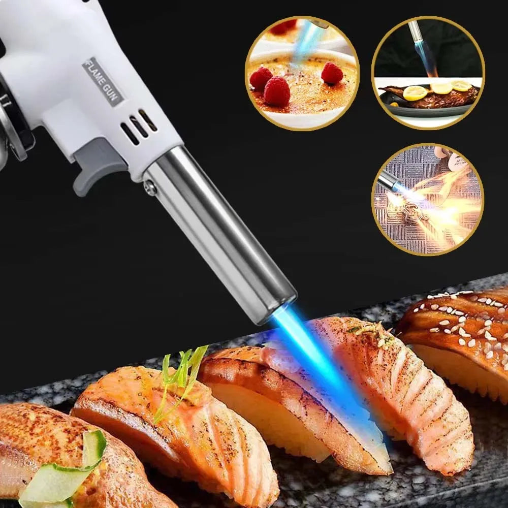 Camping Burner Flame Gun Torch Cooking Butane Welding-Burner Hiking Flame Gas Bbq Equipment Flame Gun for Camping Cooking