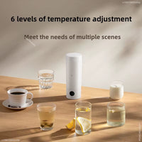 Mijia Portable Electric Heating Cup 2 Temperature LED Thermos 316 Stainless Steel Boiling Cup Kettle for Travel Coffee