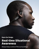 TOZO Openreal Open Ear Headphones Bluetooth 5.3 Air Conduction Wireless Headphones Sport Earbuds with Premium Sound Audio Connection Wireless Earphone Open-Ear Headphone Fathersdaygift