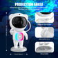 Astronaut Design Projector Night Light, USB Rechargeable Star Projector with BT Speaker, 360 Degree Adjustable Projector Lamp for Bedroom, Living Room, Audio