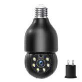 Outdoor light bulb security camera with motion detection