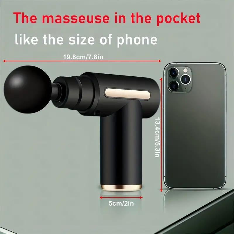 Deep Tissue USB Rechargeable Massage Gun – Portable Percussion Therapy