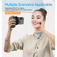 Phone Tripod, Portable Selfie Stick, Pocket Size Selfie Stick for Iphone, Selfie Stick with Wireless Detachable Remote Control & 2 Fill Light for Photograph, Live Streaming, Video Recording