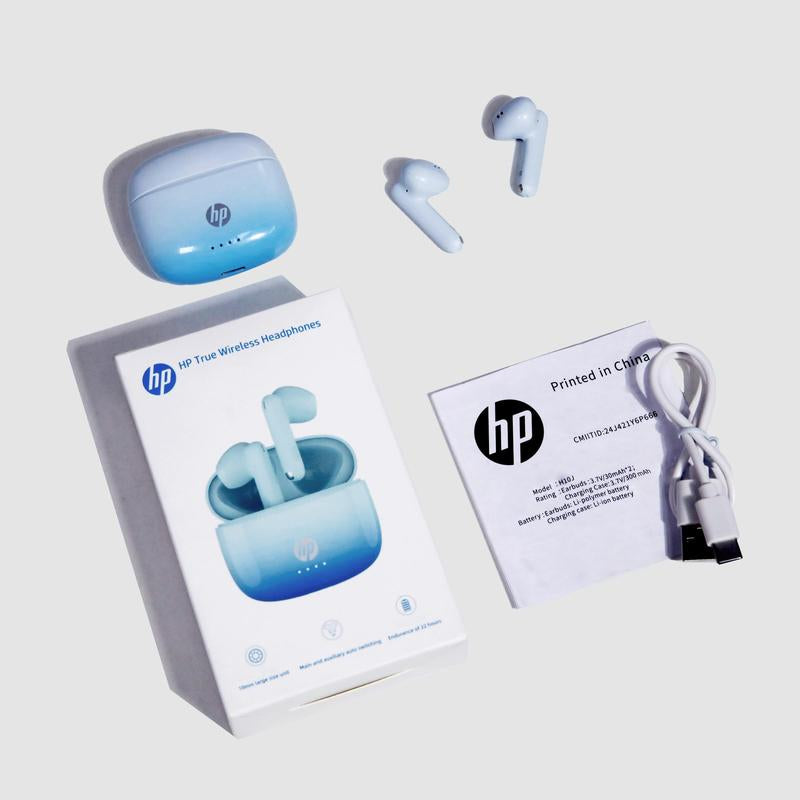 HP Wireless Earbuds, In-Ear Design Headphones, Wireless Waterproof Earbuds Bass, Electronic IPX4 Waterproof Sports Headphones, USB C Charging Ear Buds, Noise Cancelling Headphones, Audio, Chargeable