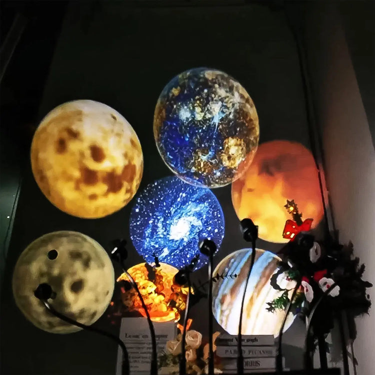Planet Projector Lamp, Galaxy Projector-Usb Planet Night Light-10 Lighting Modes,360° Rotating,Suitable for Home Scenes, Small Footprint, Clear Projection.