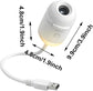 2-In-1 Galaxy Projector Night Light, USB Interface, Dual-Mode Starry Sky Projection/Warm Light Night Light, Adjustable Focus and Brightness with 3 Sliding Projection Films for Bedroom