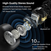 TOZO T12 Pro Wireless Earbuds Bluetooth Headphones Audio Earphones Noise Noise Cancellation Streaming Headset Electronic In-Ear Earphone App Control Fathersdaygift