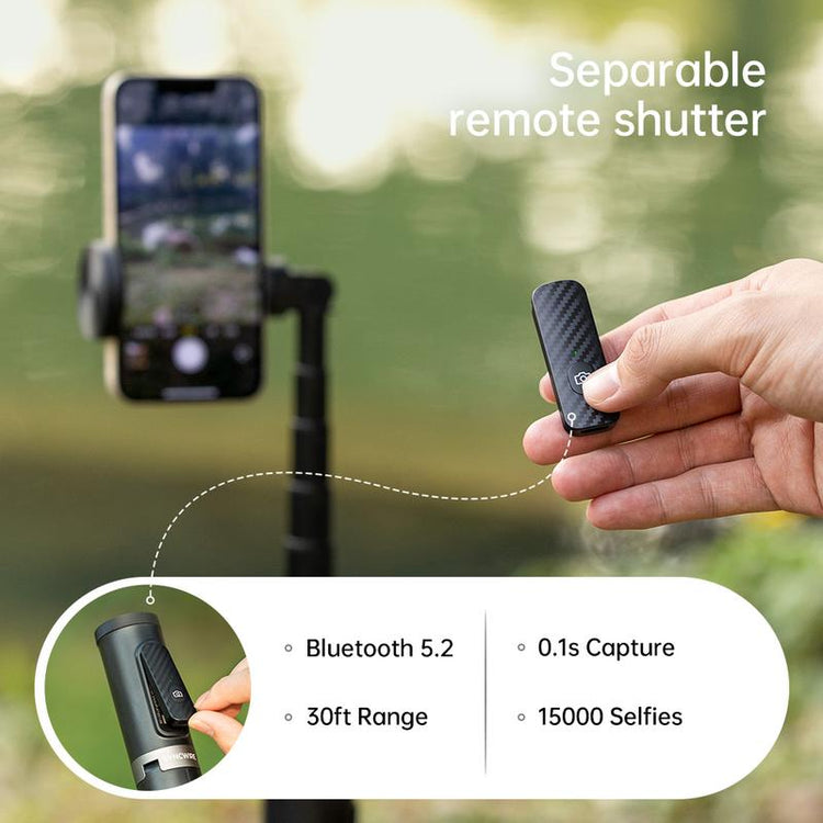 Syncwire 55" Selfie Stick Tripod with Rechargeable Bluetooth Remote, Compatible with Iphone, Samsung, Google, Sony and More (4.7-7 Inch Smartphones)