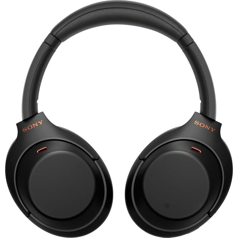 Sony WH 1000XM4 wireless noise cancelling headphones close-up