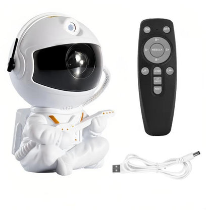 Astronaut Star Projector with remote control and USB, perfect for creating a galaxy light experience in kids&