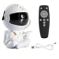 Astronaut Star Projector with remote control and USB, perfect for creating a galaxy light experience in kids&