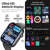 TOZO S6 Smartwatch Ultra-Clear AMOLED Screen Dynamic Bluetooth Call,Sports Modes Fitness Watch Activity Tracker with Heart Rate/Sleep Oxygen Monitor IP68 Waterproof Dustproof Smartphone Wristwatch Devices Wearable Pedometer Weather Updates Workout
