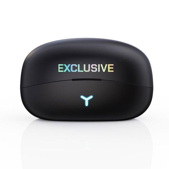 Bone-conduction gaming earbuds close-up