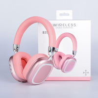 [Freeship] Christmas Gift, Wireless On-Ear Headphones, Stereo Headphones with Microphone, Immersive Bass, Foldable Design,Usb-C Charging Port, FM Radio, SD/TF, Sports & Gaming Headphones