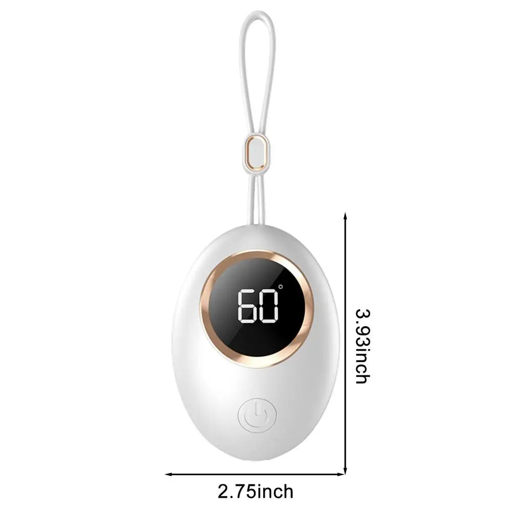 Hand Warmers Rechargeable 3 Modes Instant Heat USB Power Bank Portable Electric Heater with LED Digital Screen Fast Warm