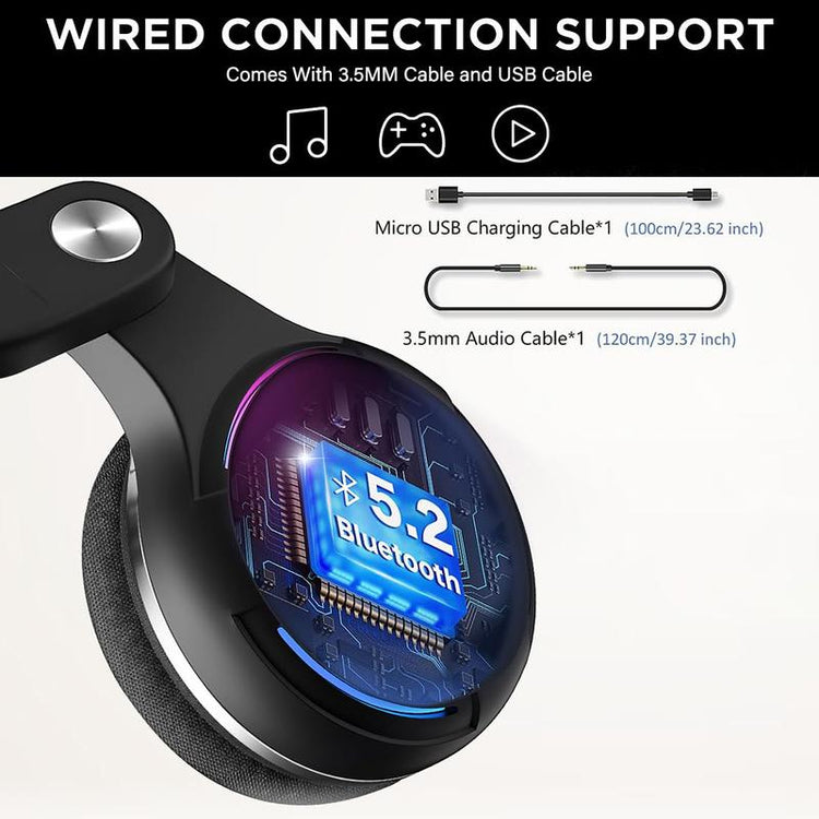 【Live】Wireless Headset with Microphone for PC, Bluetooth Headset with Noise Canceling Microphone & HI-FI Stereo Sound, USB Wireless Headset for Laptop, 48 Hrs Working Time Zihni Cheadphones Audio Electronic Headphones Gaming Earbuds